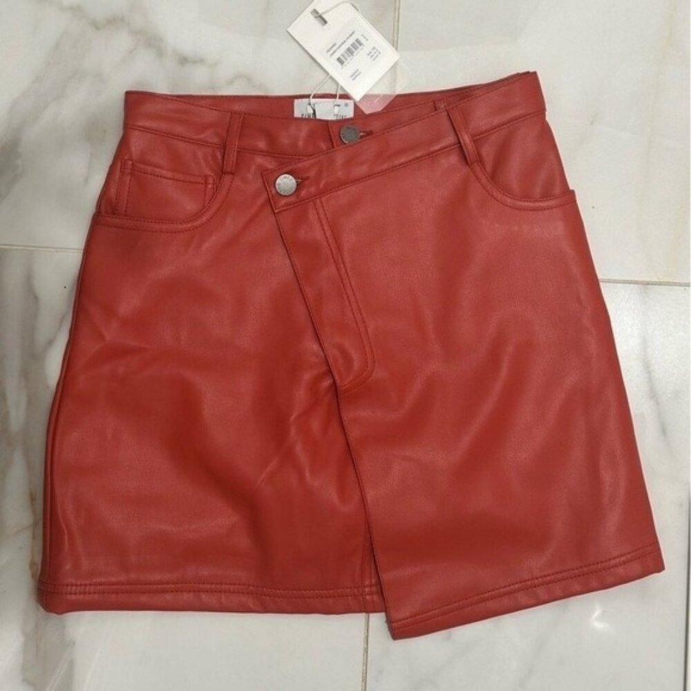 Women's Red A-Line Skirt